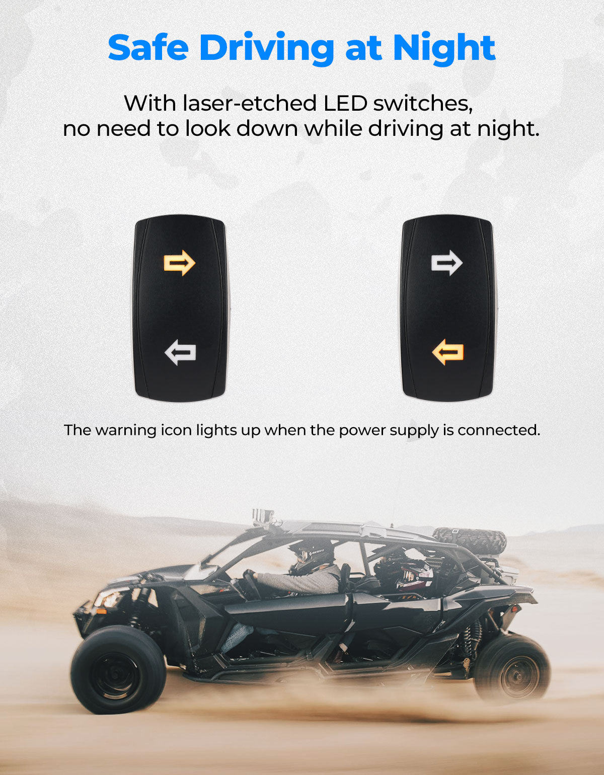 Kemimoto Universal UTV Plug & Play Turn Signal Kit