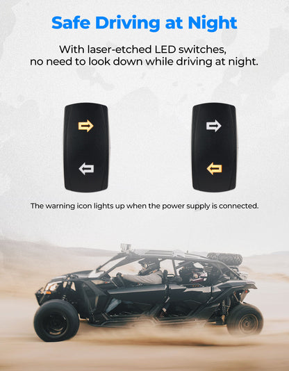 Kemimoto Universal UTV Plug & Play Turn Signal Kit