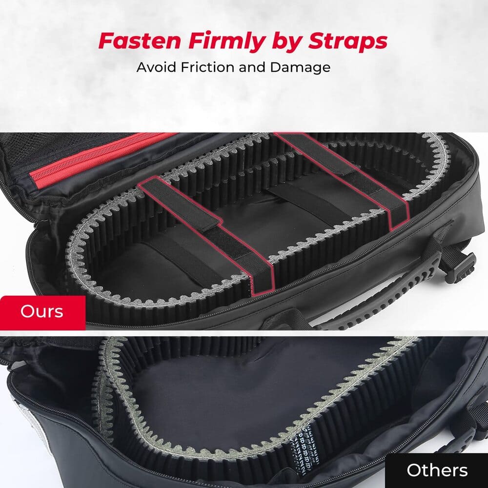 Kemimoto Can-Am UTV/ATV Drive Belt Storage Bag w/ Tool Roll