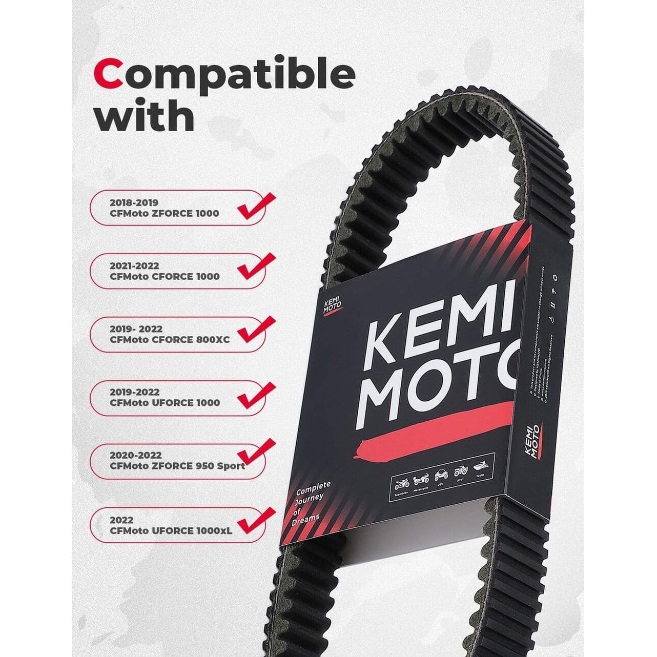 Kemimoto CF Moto UForce CVT Drive Belt
