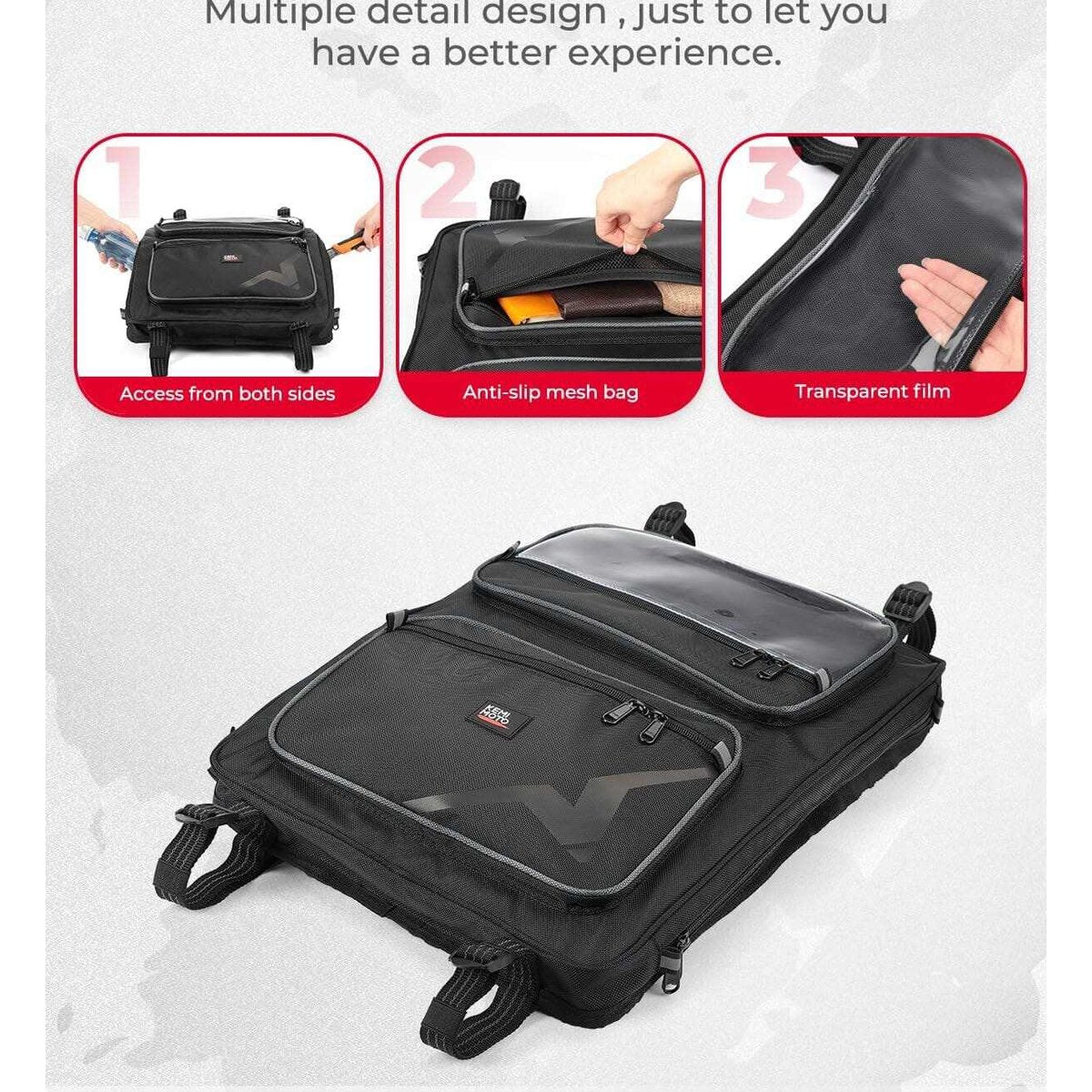 Kemimoto CF Moto UForce 1000 2 Piece Overhead Storage Bags