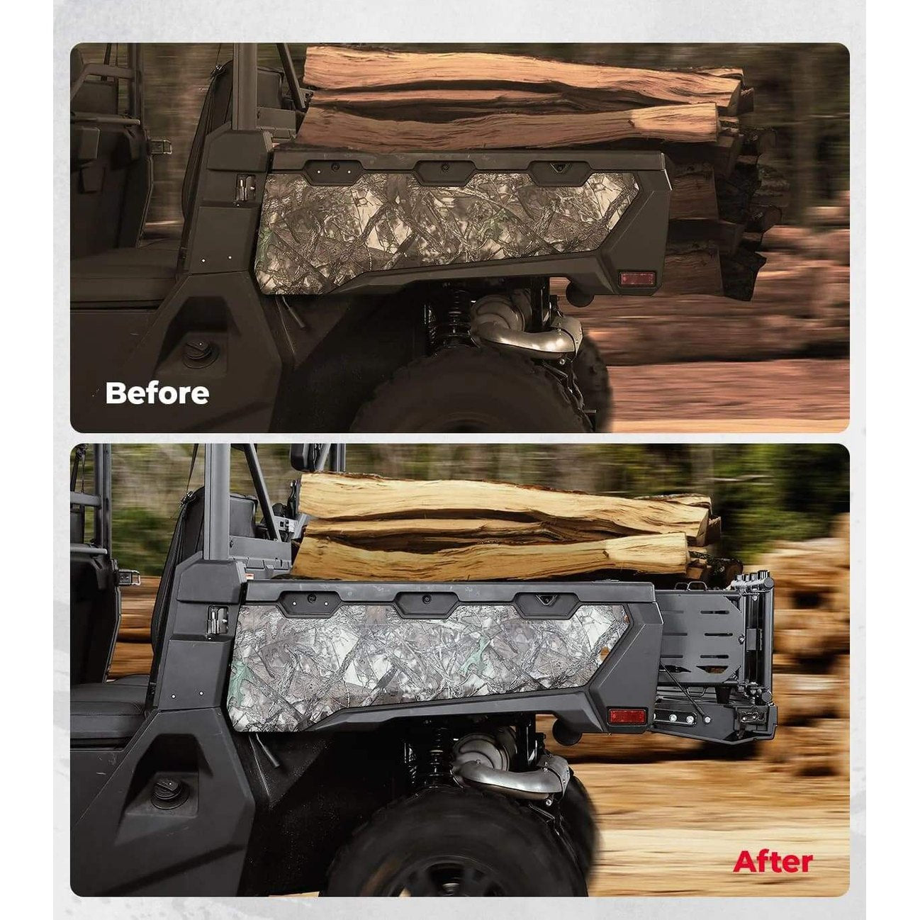 Kemimoto CF Moto UForce 1000/1000 XL Bed Extender Tailgate Extension