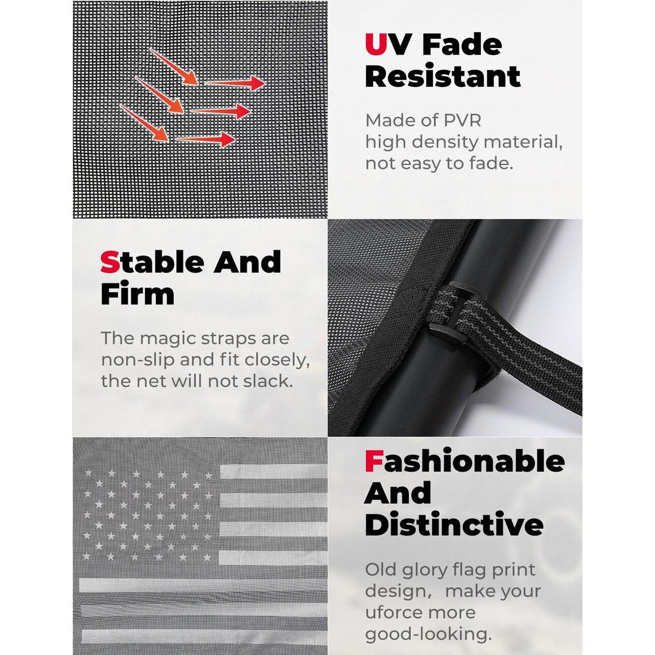 Kemimoto CF Moto UForce 1000/1000 XL Rear Window Net Soft Windshield