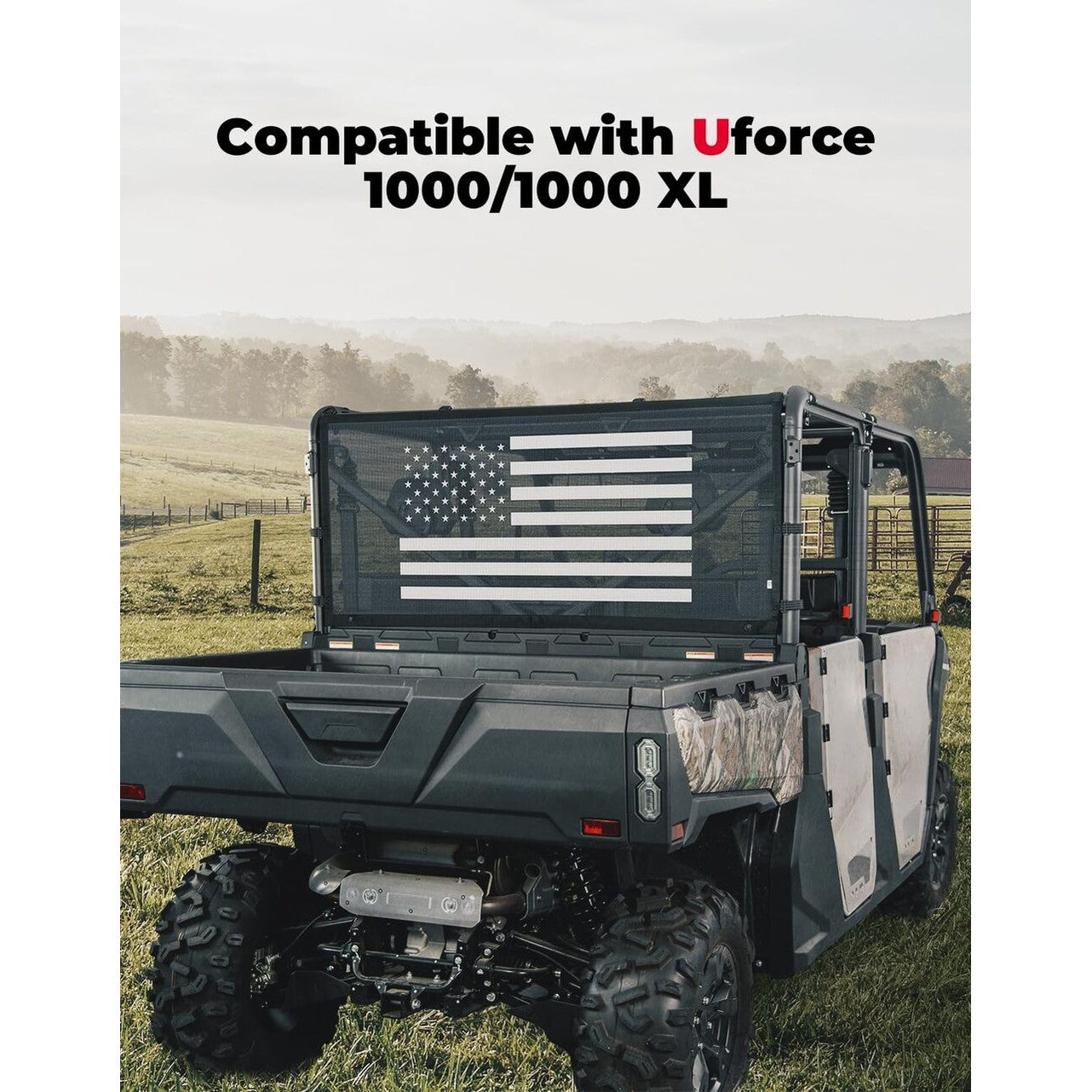 Kemimoto CF Moto UForce 1000/1000 XL Rear Window Net Soft Windshield
