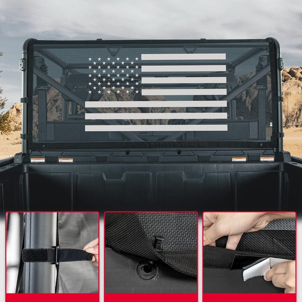 Kemimoto CF Moto UForce 1000/1000 XL Rear Window Net Soft Windshield
