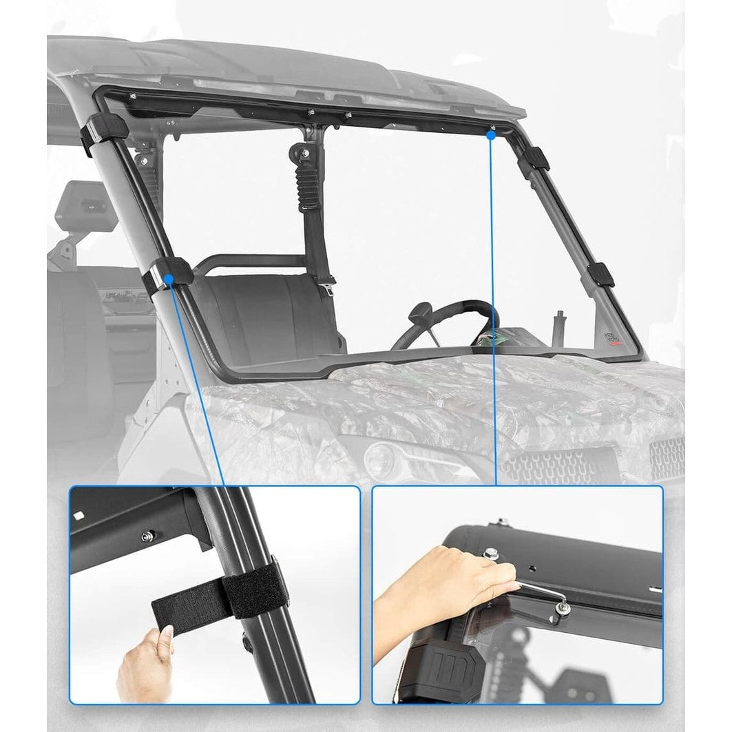 Kemimoto CF Moto UForce 1000/1000XL Clear Front Full Windshield