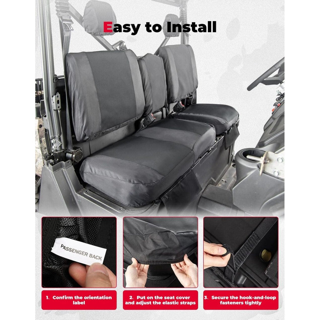 Kemimoto CF Moto UForce 1000/1000XL Seat Covers