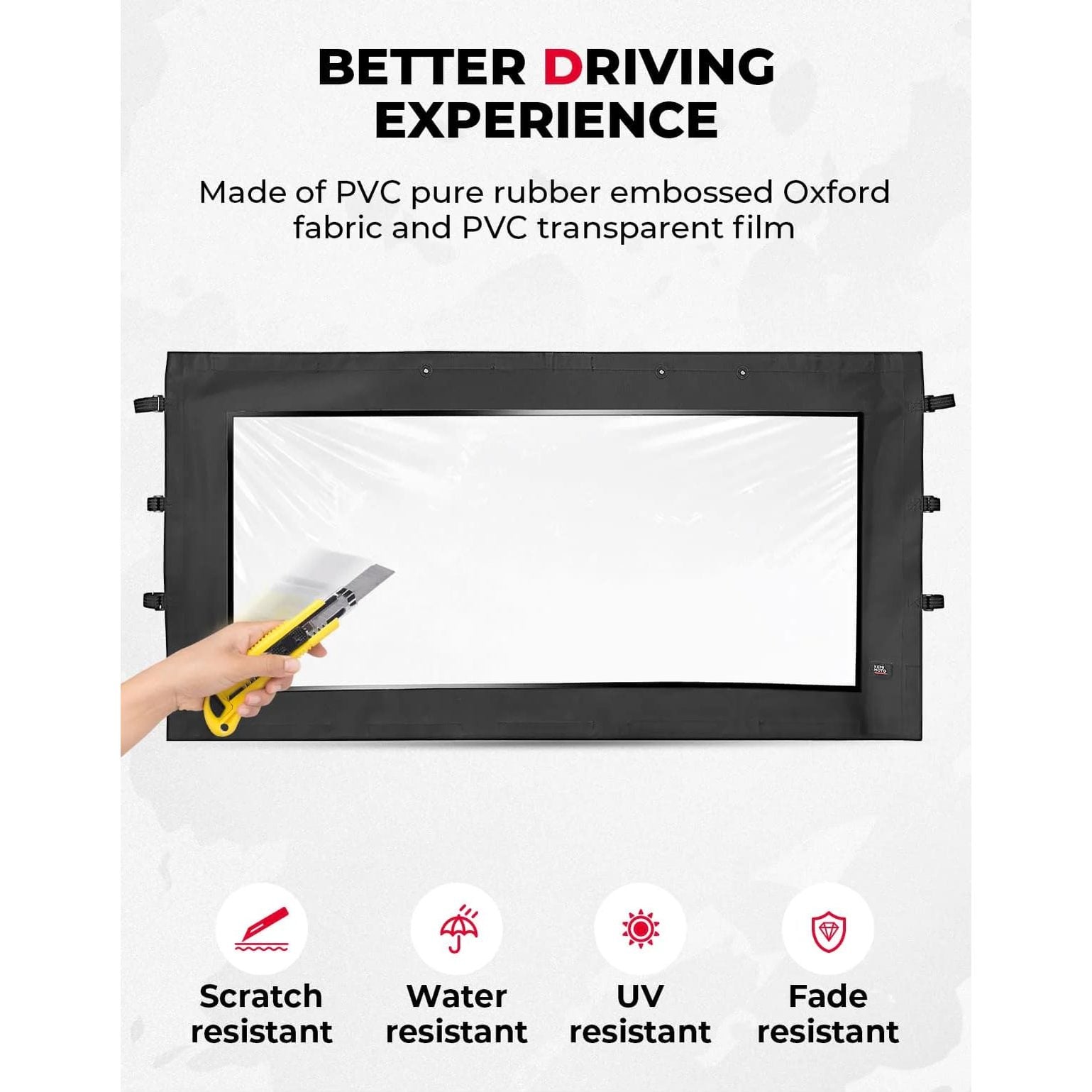 Kemimoto CF Moto UForce 1000/1000XL Soft Front Windshield/Window