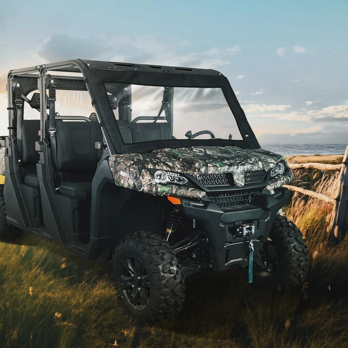 Kemimoto CF Moto UForce 1000/1000XL Soft Front Windshield/Window