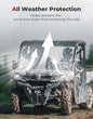 Kemimoto CF Moto UForce 1000 Airflow Sliding Vented Front Windshield