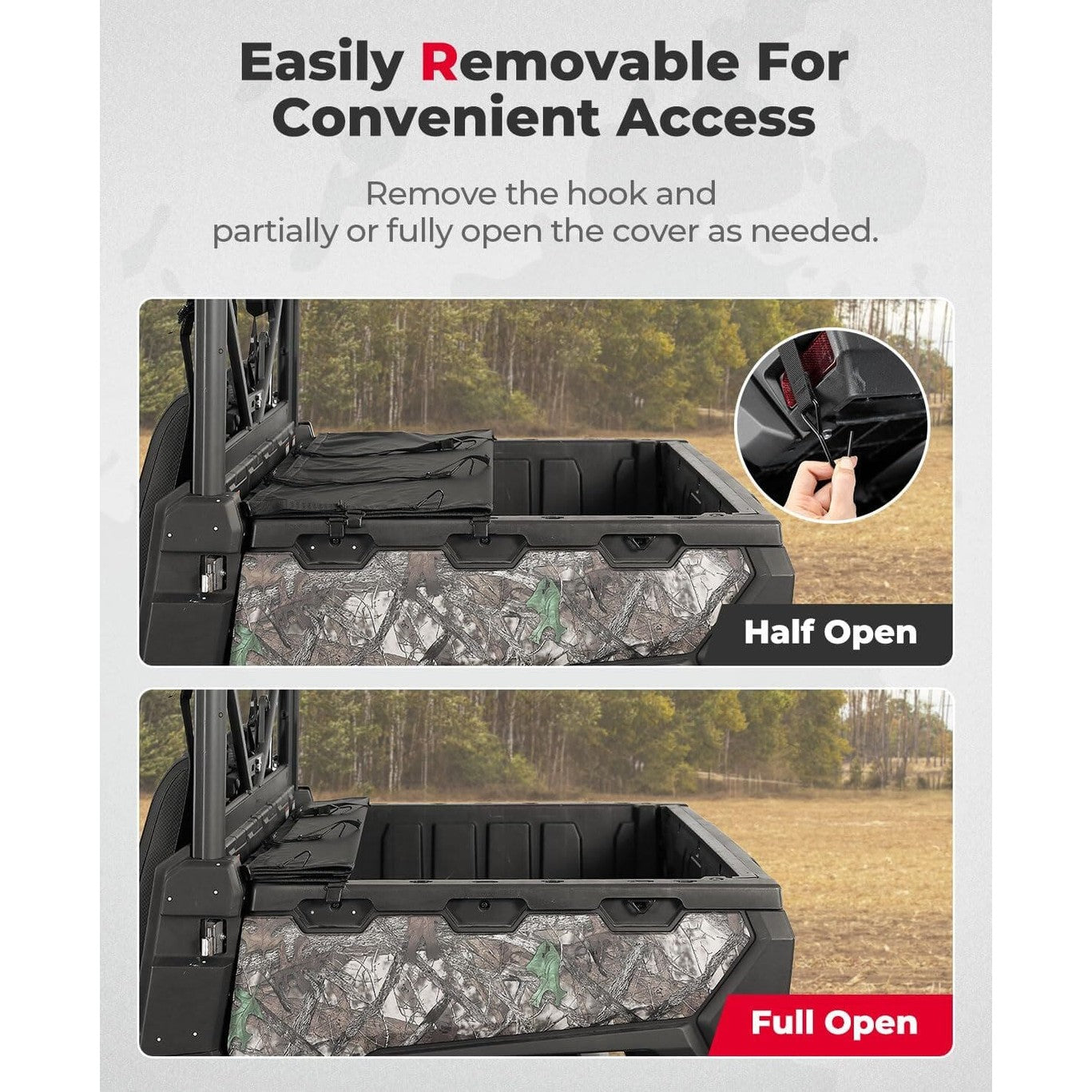 Kemimoto CF Moto UForce 1000 Soft Cargo Bed Cover