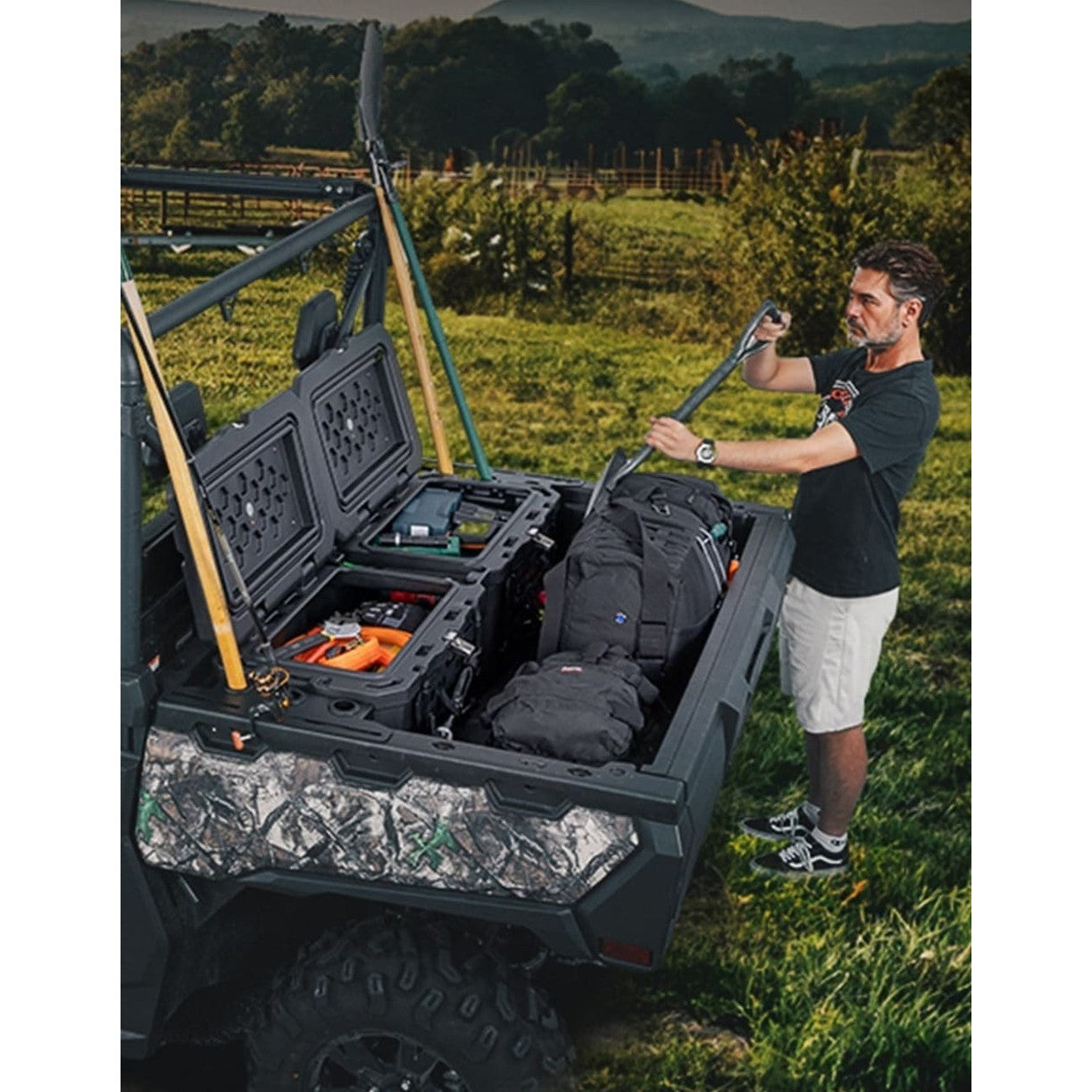 Kemimoto CF Moto UForce 1000/1000XL 110L/29Gal UTV Bed Storage Box