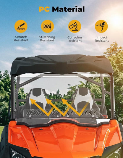 Kemimoto CF Moto ZForce Front Windshield w/Sliding Window