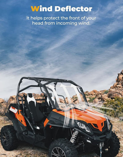 Kemimoto CF Moto ZForce Front Windshield w/Sliding Window