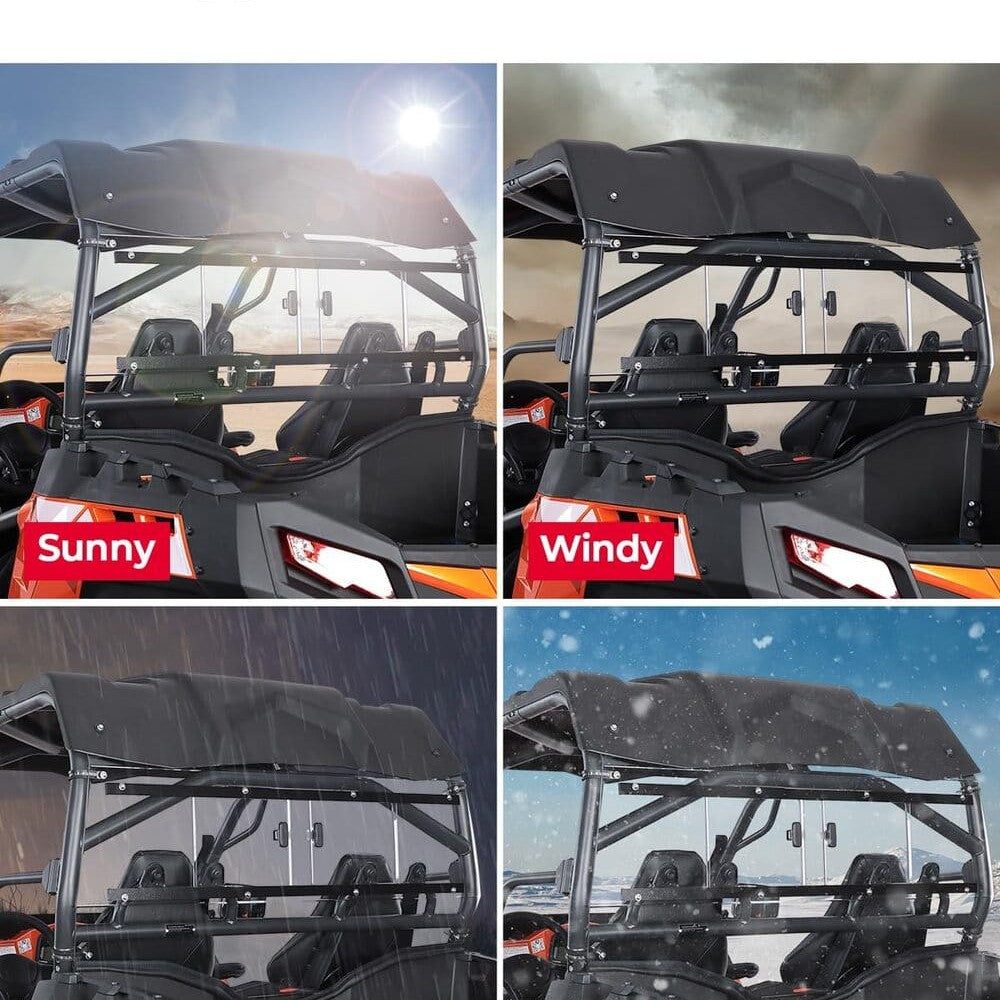 Kemimoto CF Moto ZForce 800/ 1000 2-in-1 Rear Windshield