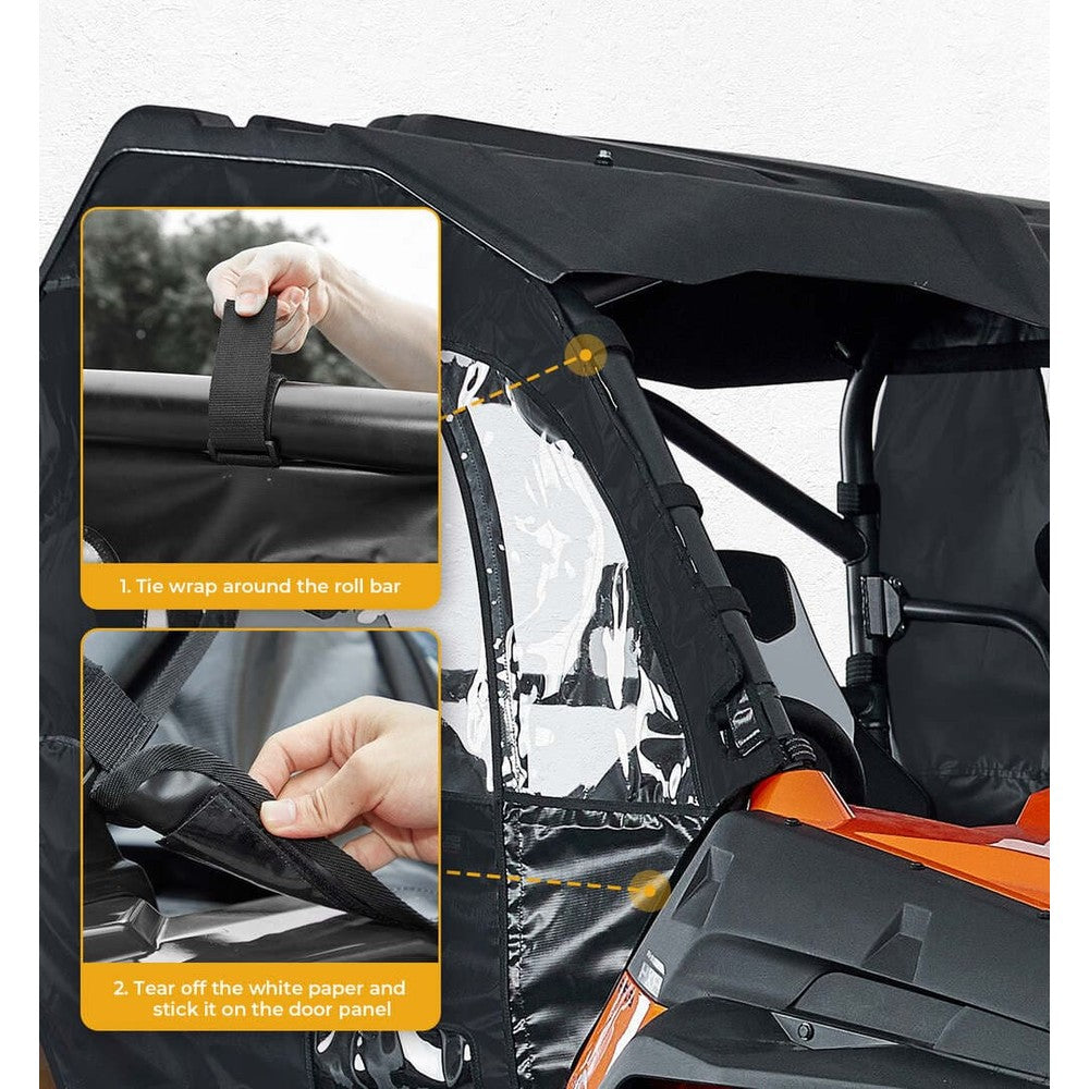 Kemimoto CF Moto ZForce 800/ 1000 Soft Cab Enclosure Doors