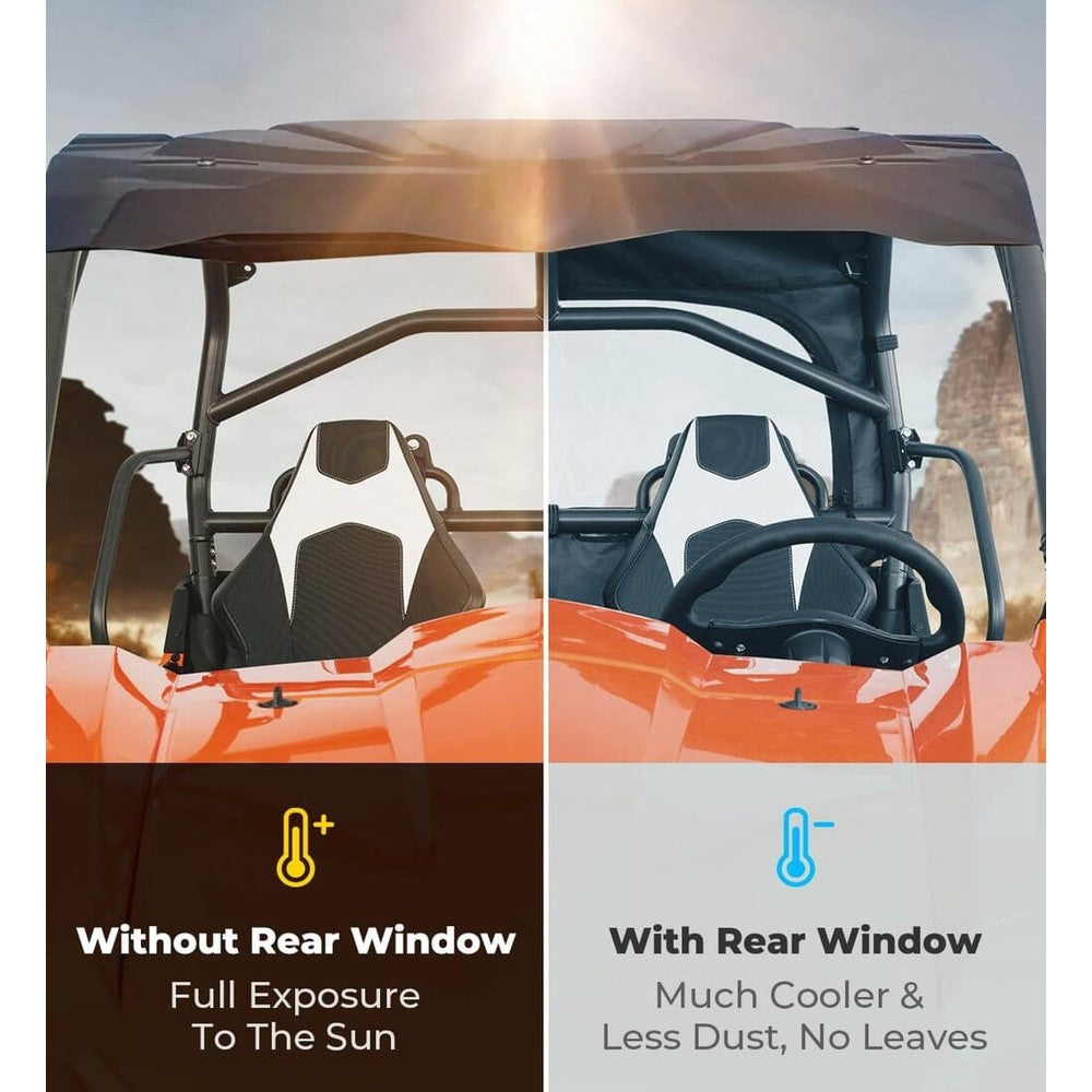 Kemimoto CF Moto ZForce 500/800/1000 Soft Rear Windshield with Zipper