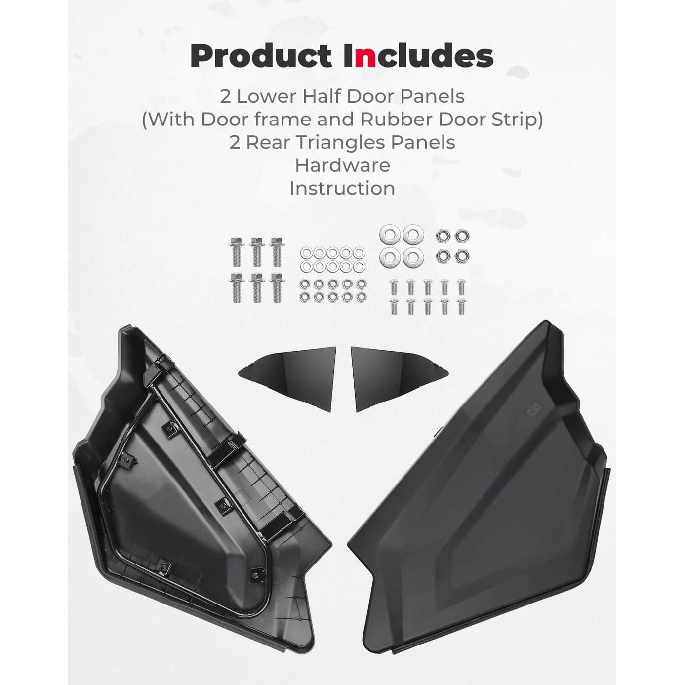 Kemimoto CF Moto ZForce 950 Plastic Lower Doors Inserts