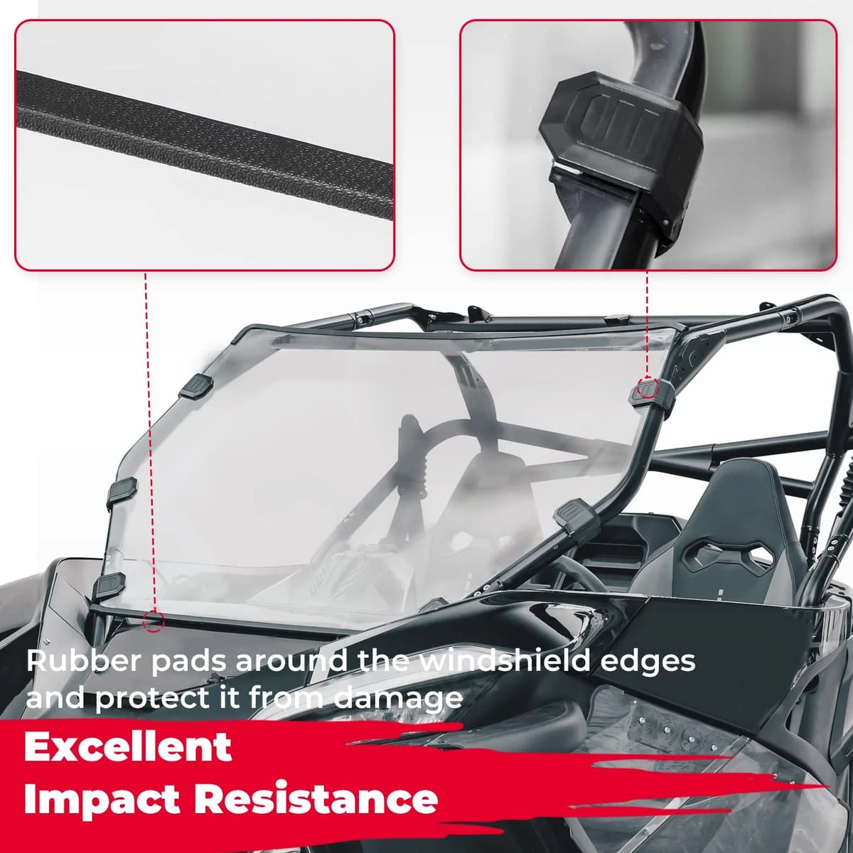 Kemimoto CF Moto ZForce 950 Scratch Resistant Full Windshield