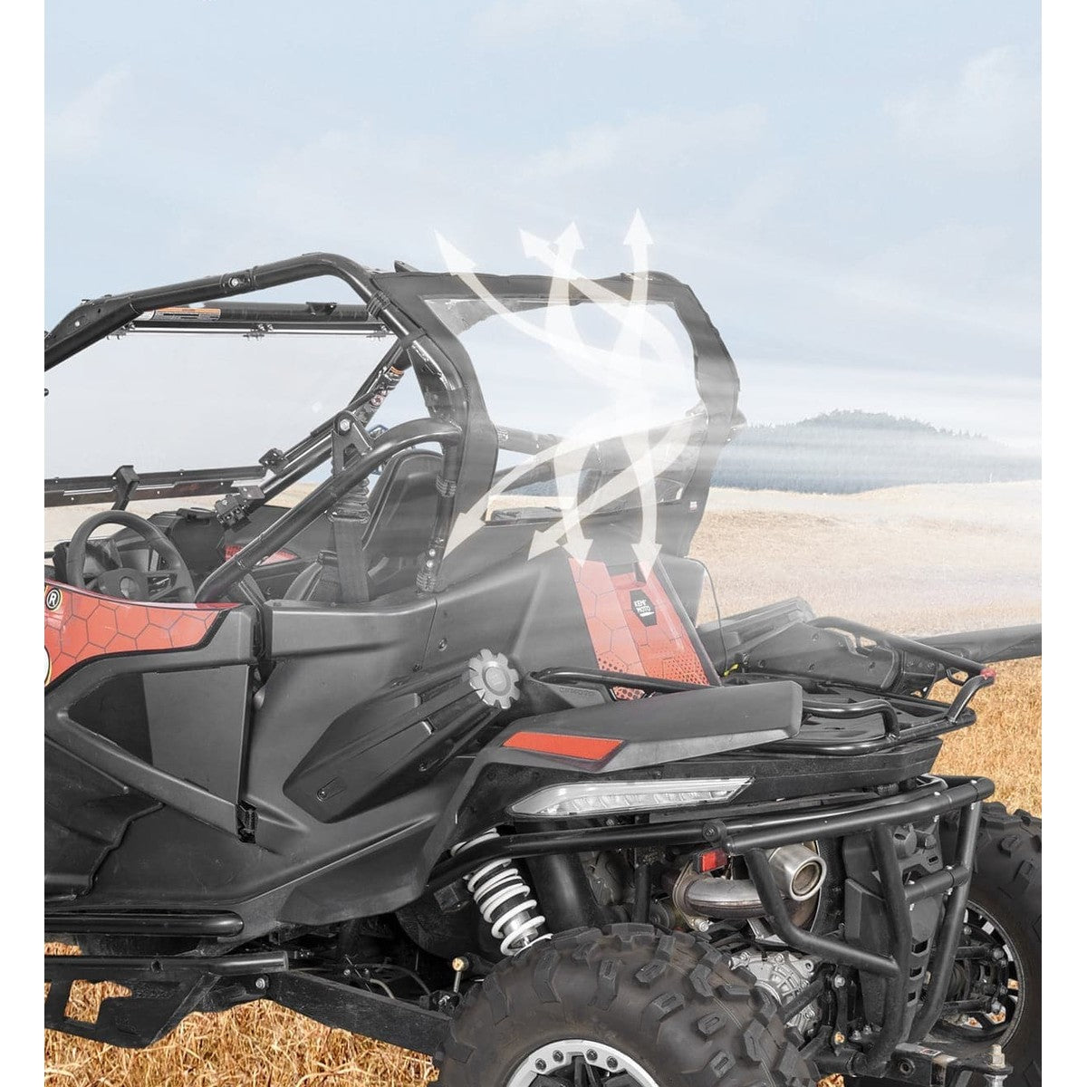 Kemimoto CF Moto ZForce 950 UTV Soft Rear Windshield