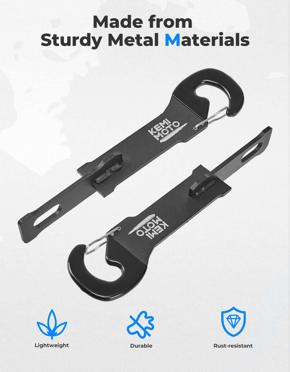 Kemimoto 1 Pair UTV 7" Anti-Rust Easy Door Latches