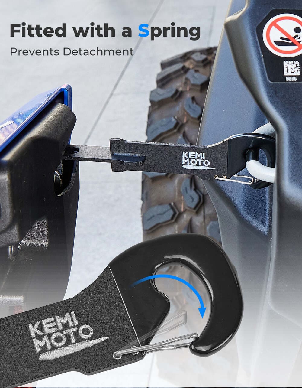 Kemimoto 1 Pair UTV 7" Anti-Rust Easy Door Latches