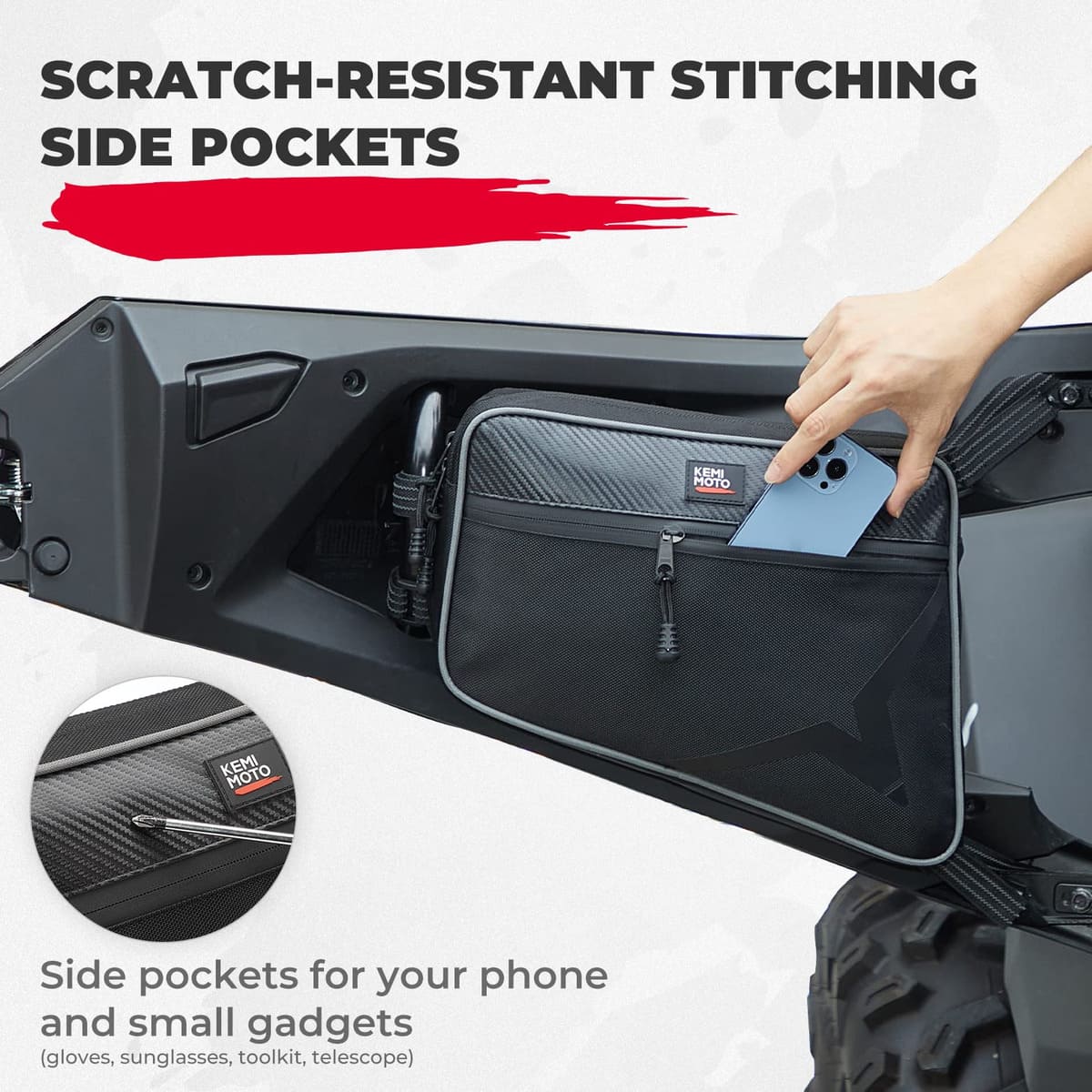 Kemimoto CFMoto ZForce 950 Storage Door Bags