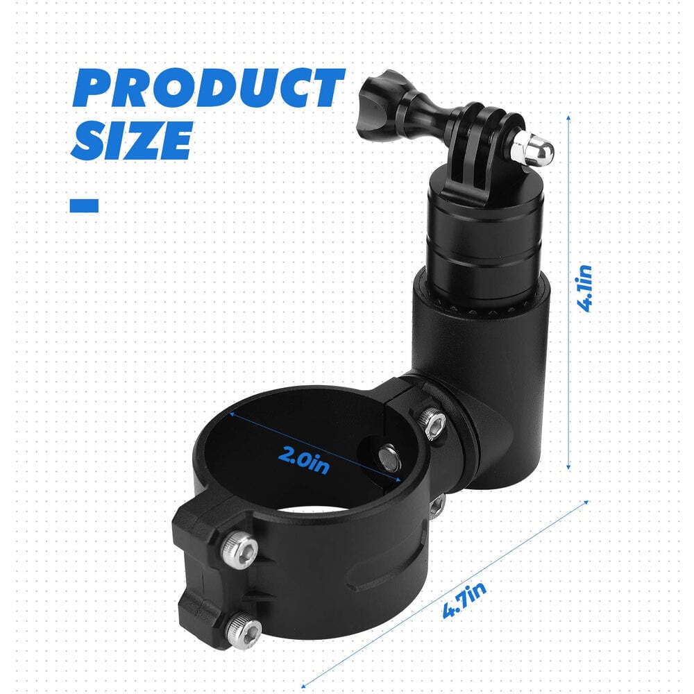 Kemimoto Go Pro Camera Holder for 1.75"-2" Roll Bar