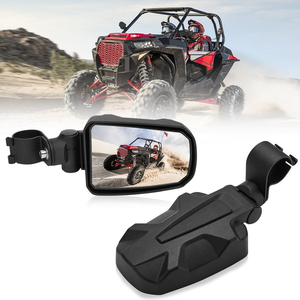 Kemimoto Honda Pioneer 1000 1.75" Roll Cage Adjustable Side View Convex Mirror