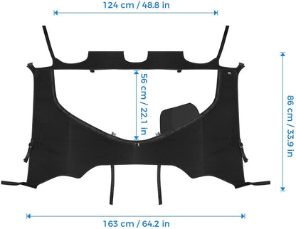 Kemimoto Honda Pioneer 1000-5 Fabric Rear Panel w/Open Window