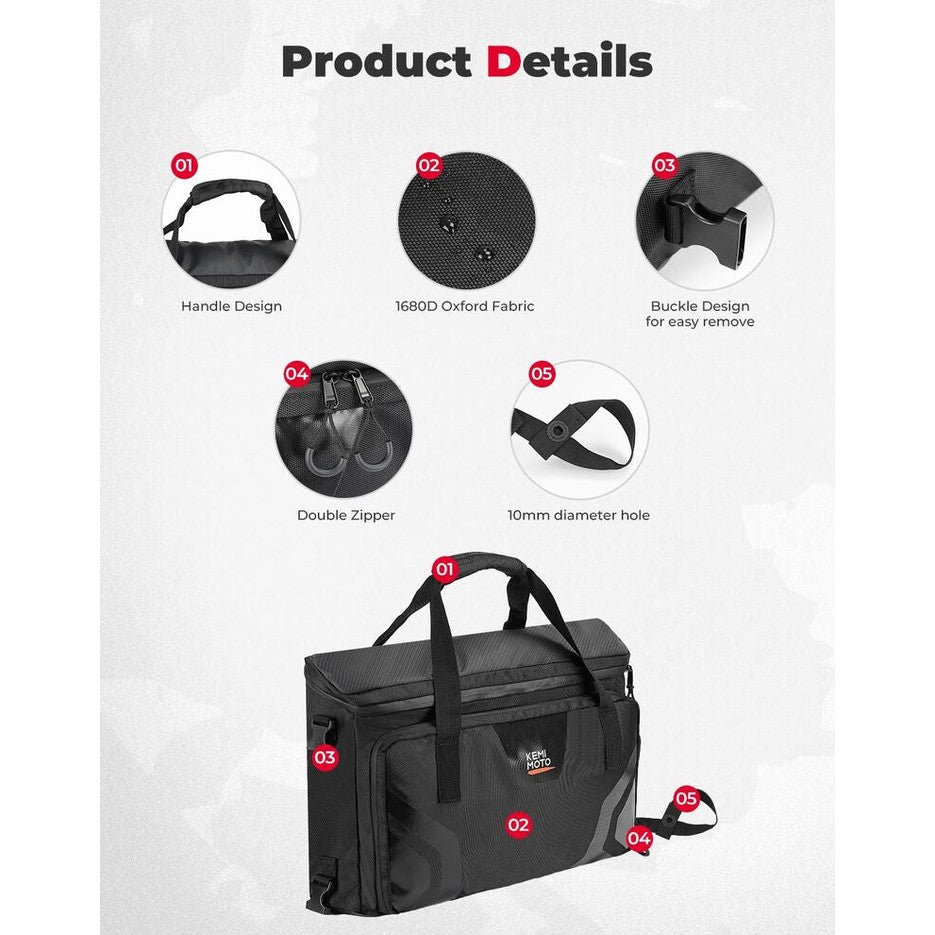 Kemimoto Honda Pioneer 1000-6 UTV 16L Tool Storage Bag - Under Seat