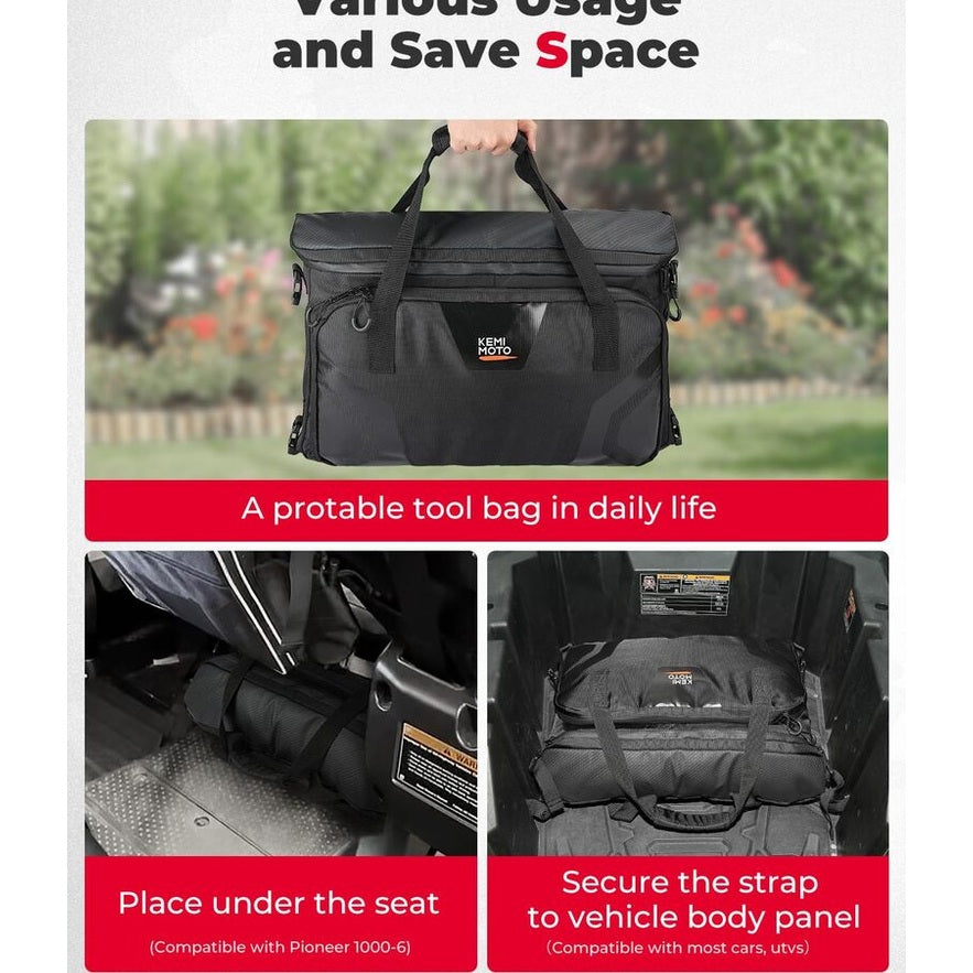 Kemimoto Honda Pioneer 1000-6 UTV 16L Tool Storage Bag - Under Seat