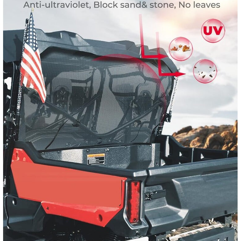 Kemimoto Honda Pioneer 1000-6 UTV Soft Rear Window Net