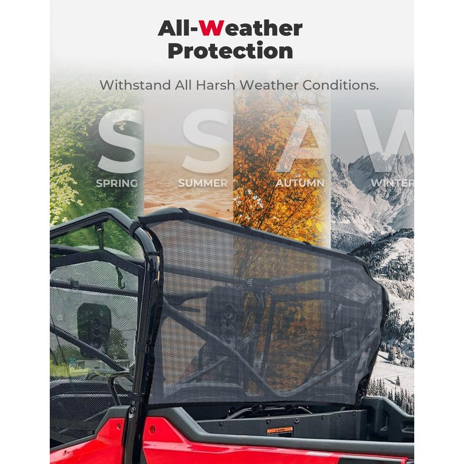 Kemimoto Honda Pioneer 1000-6 UTV Soft Rear Window Net