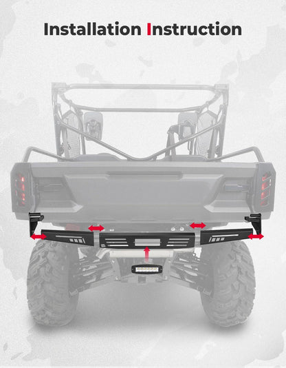 Kemimoto Honda Pioneer 1000 Rear Bumper