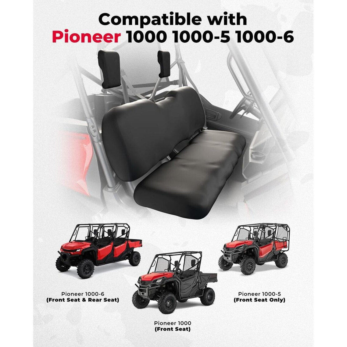 Kemimoto Honda Pioneer 1000 Upgraded Seat Covers