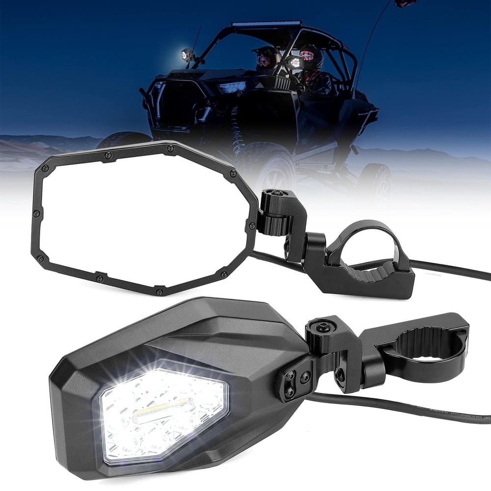 Kemimoto Honda Pioneer /Talon Mirrors with LED Turn Signal Lights