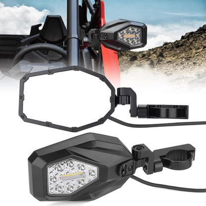 Kemimoto Honda Pioneer /Talon Mirrors with LED Turn Signal Lights