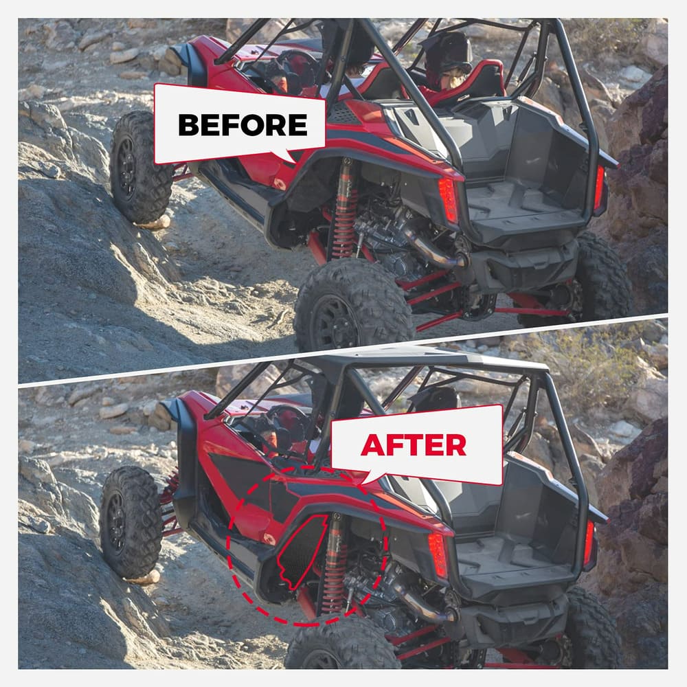 Kemimoto Honda Talon 1000R/1000X 3 Pcs Mud Guard