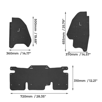 Kemimoto Honda Talon 1000R/1000X 3 Pcs Mud Guard