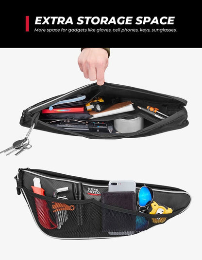 Kemimoto Honda Talon Door Bags with Knee Pad 2 Pack
