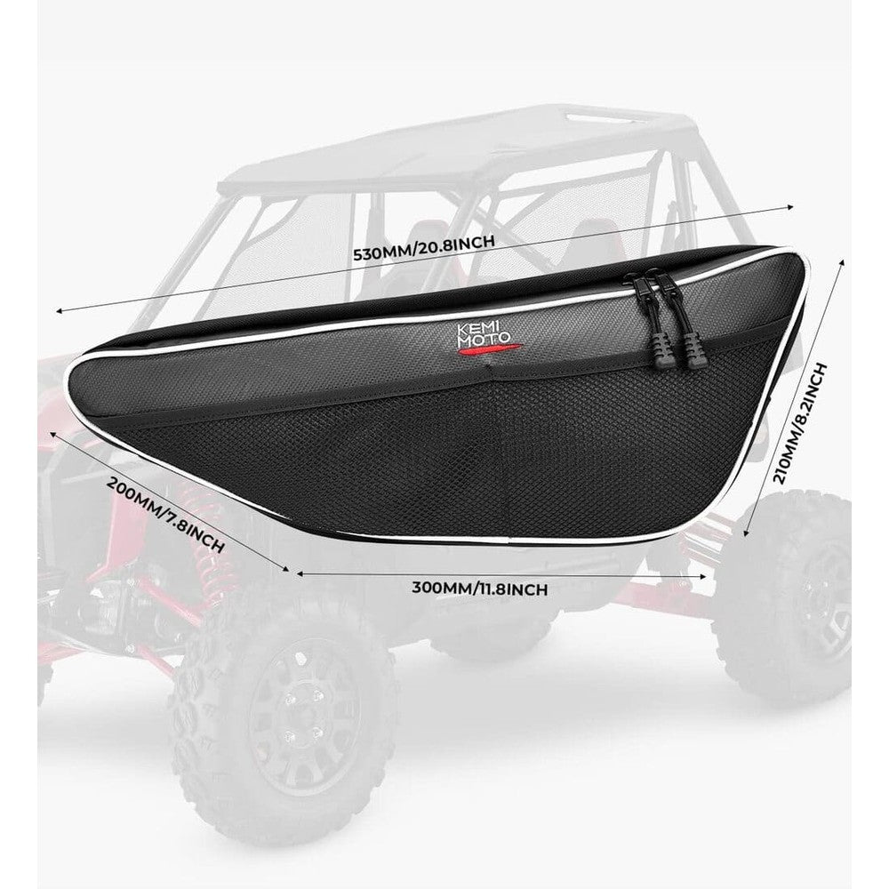 Kemimoto Honda Talon 1000R Door Bags with Knee Pad - 2 Pack