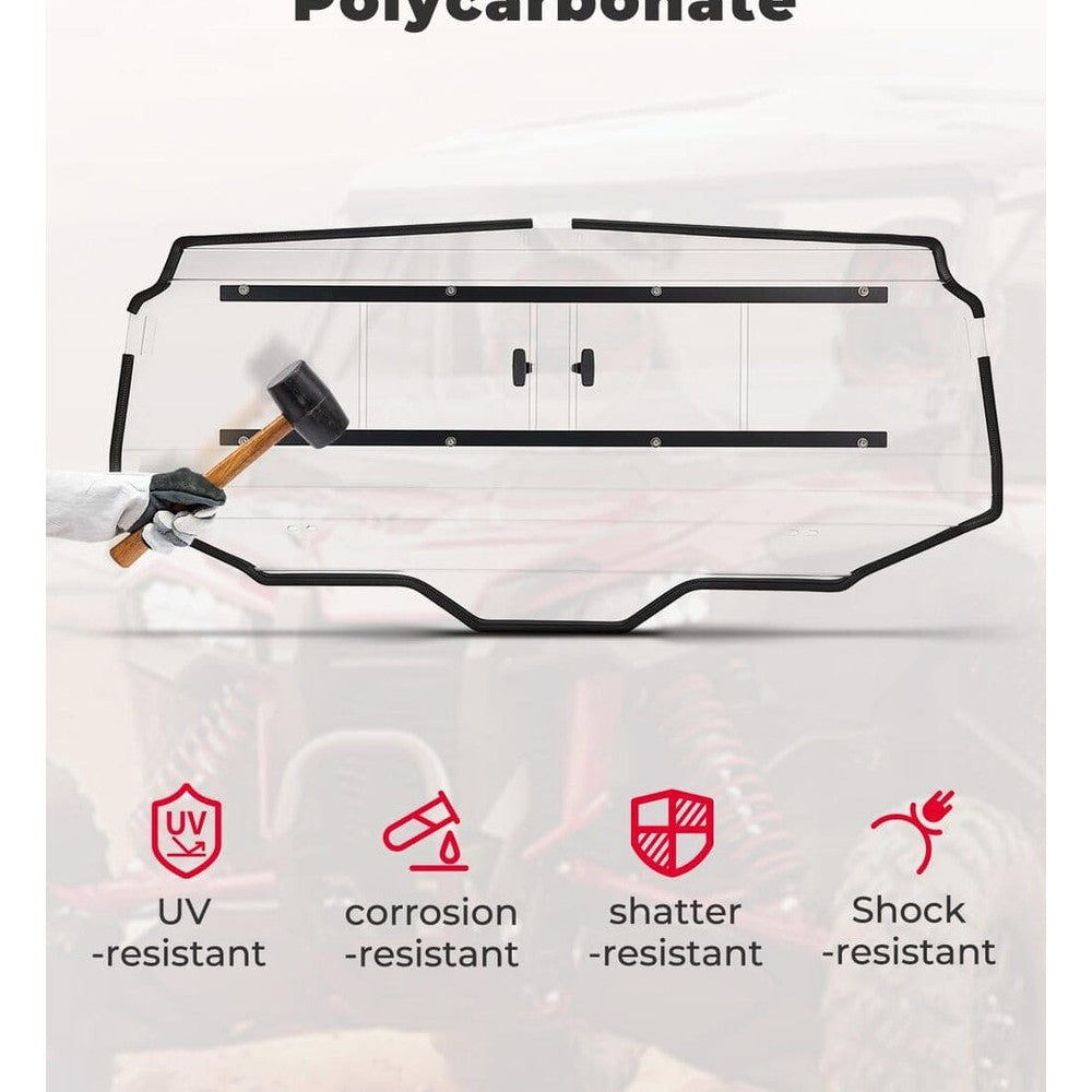 Kemimoto Honda Talon 1000X-4 Vented Back Window UTV Rear Windshield Sliding