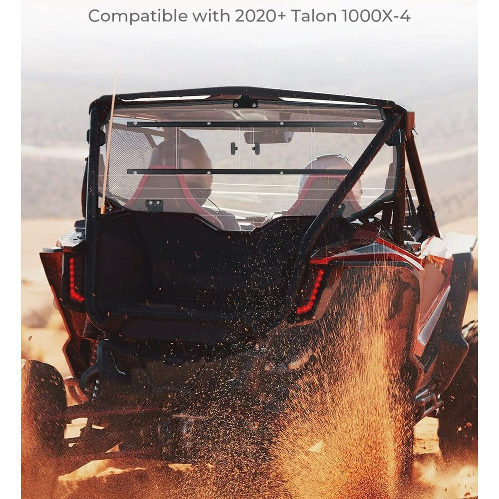 Kemimoto Honda Talon 1000X-4 Vented Back Window UTV Rear Windshield Sliding