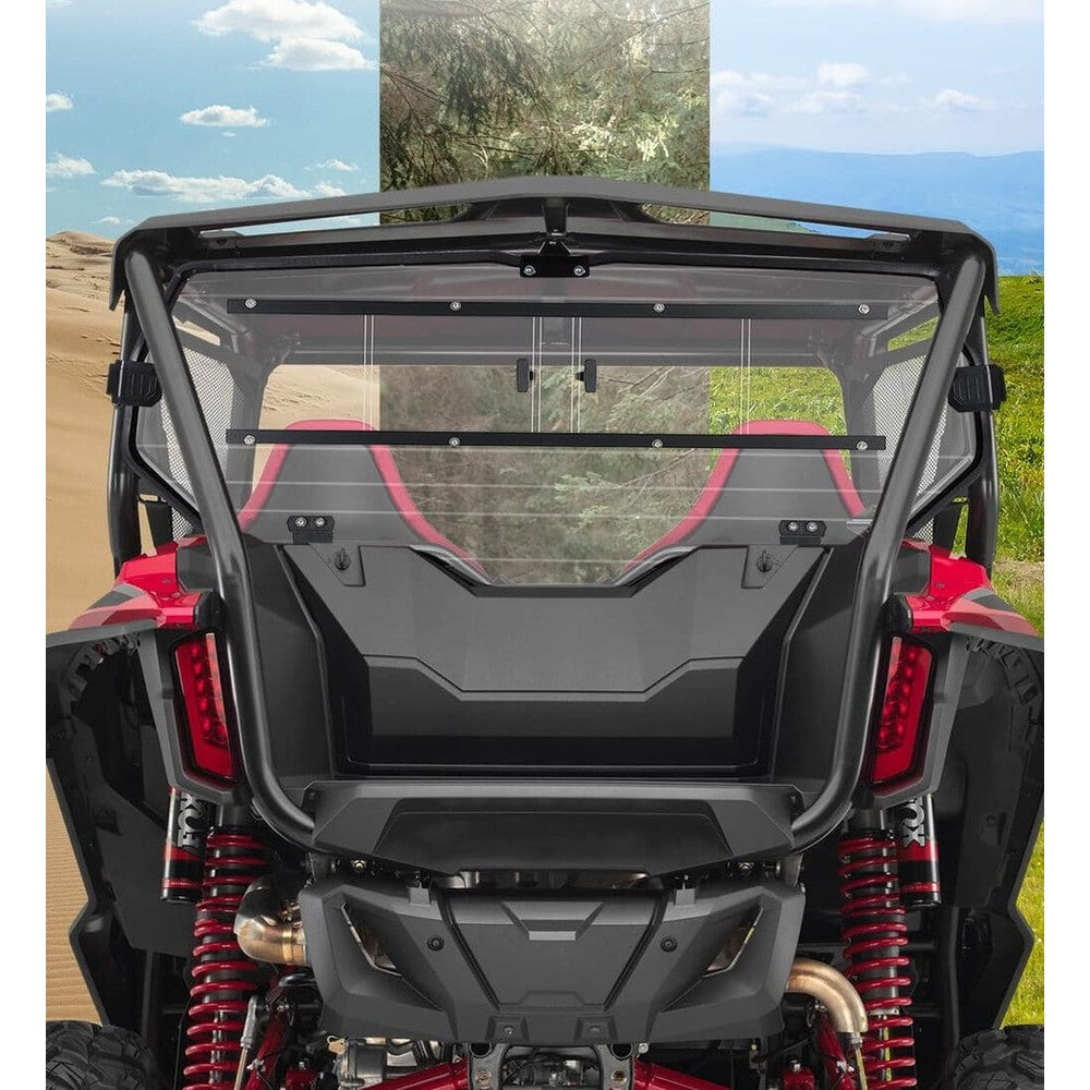 Kemimoto Honda Talon 1000X-4 Vented Back Window UTV Rear Windshield Sliding