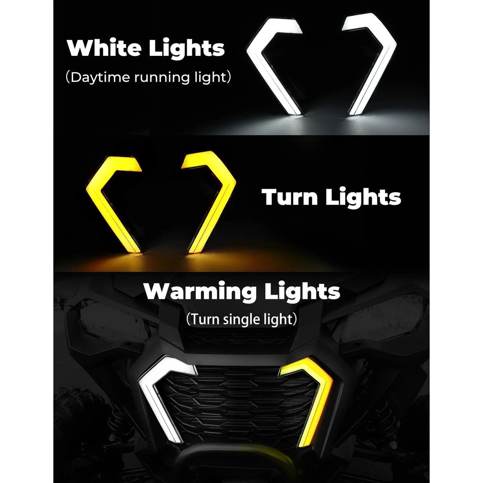 Kemimoto Honda Talon 1000X/1000R LED Turn Signal Fang Lights