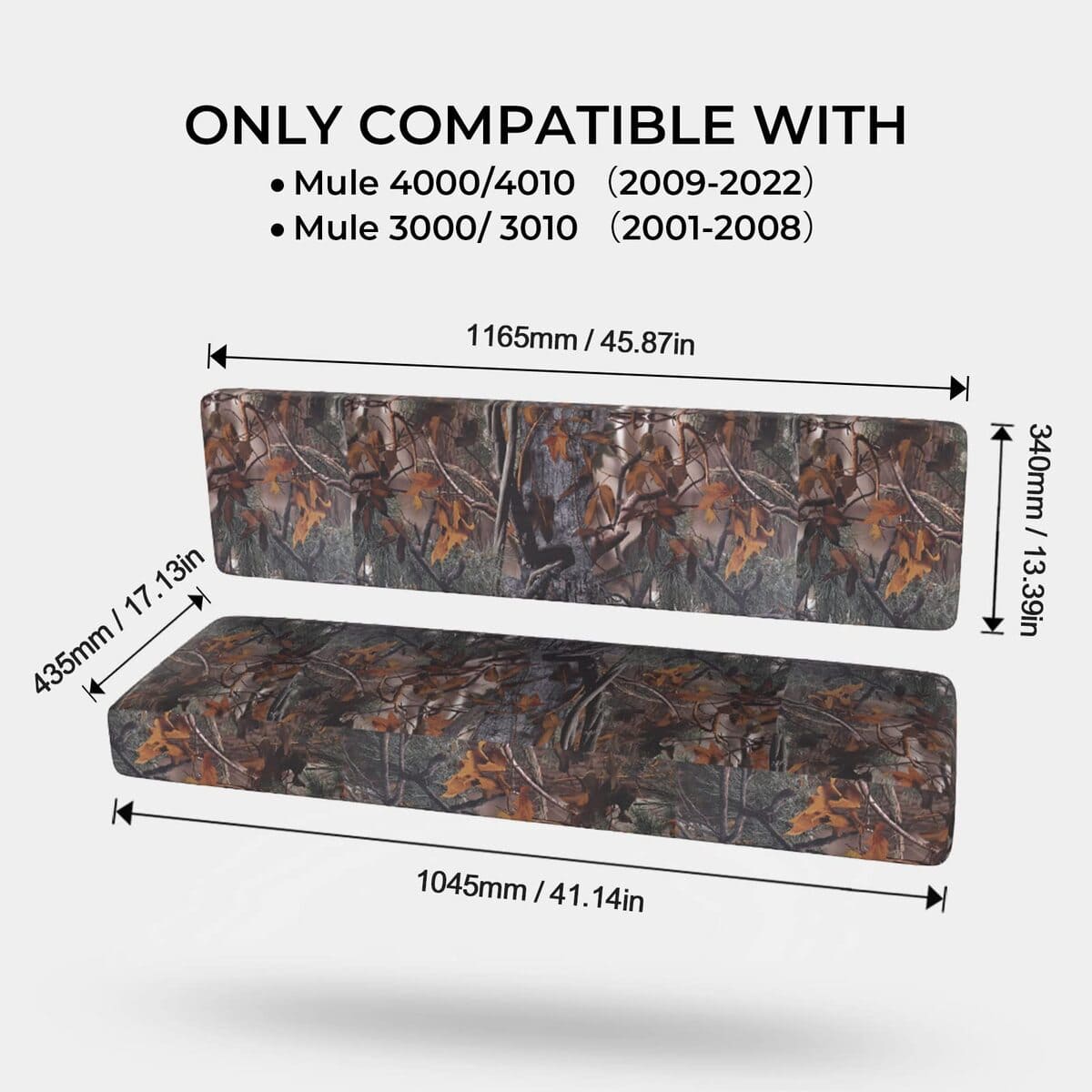 Kemimoto Kawasaki Mule 3000 UTV Camo Seat Cover