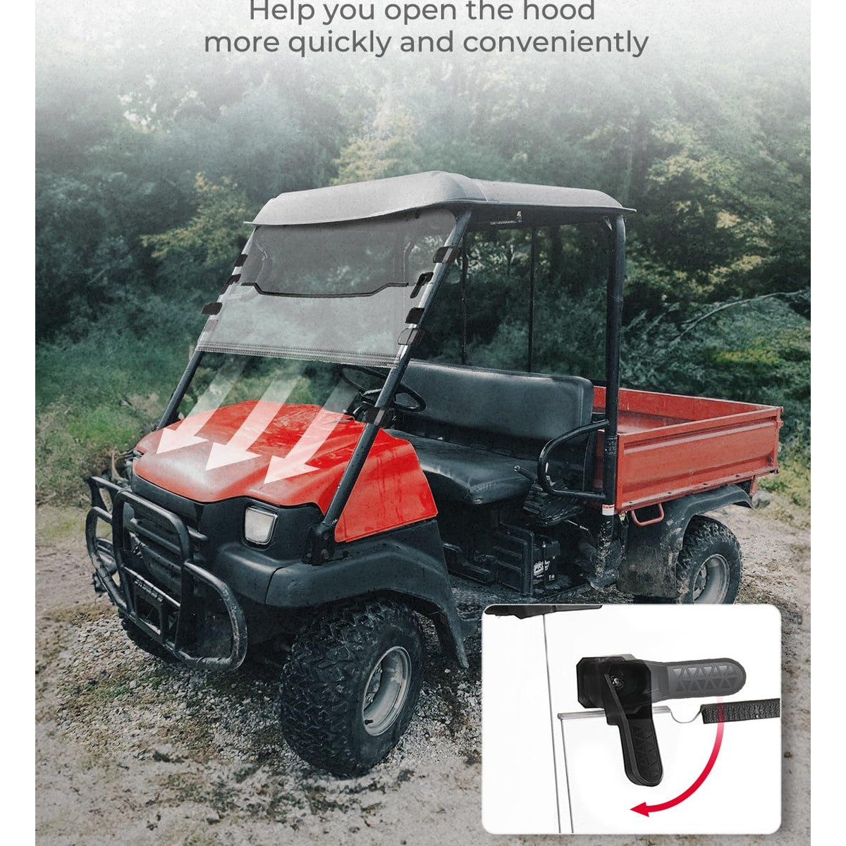 Kemimoto Kawasaki Mule 3010 UTV Windshield