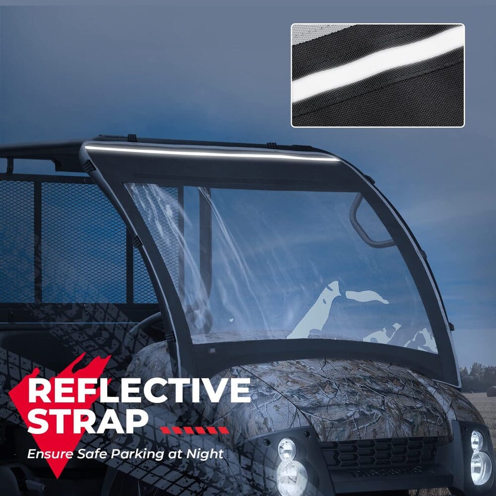 Kemimoto Kawasaki Mule 610/600/SX 600 Fabric Front Windshield