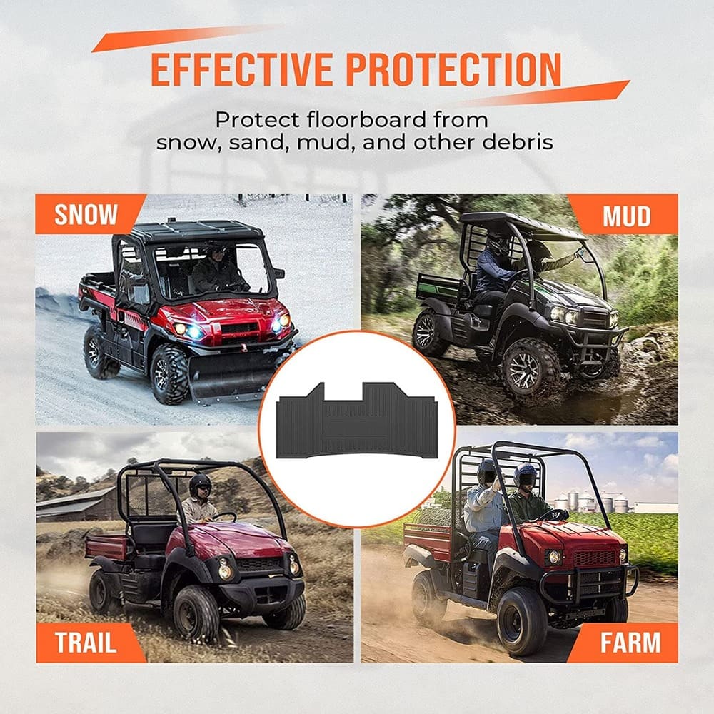 Kemimoto Kawasaki Mule Front Floor Mat Liner
